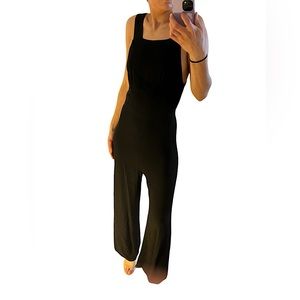 Reformation open back jumpsuit